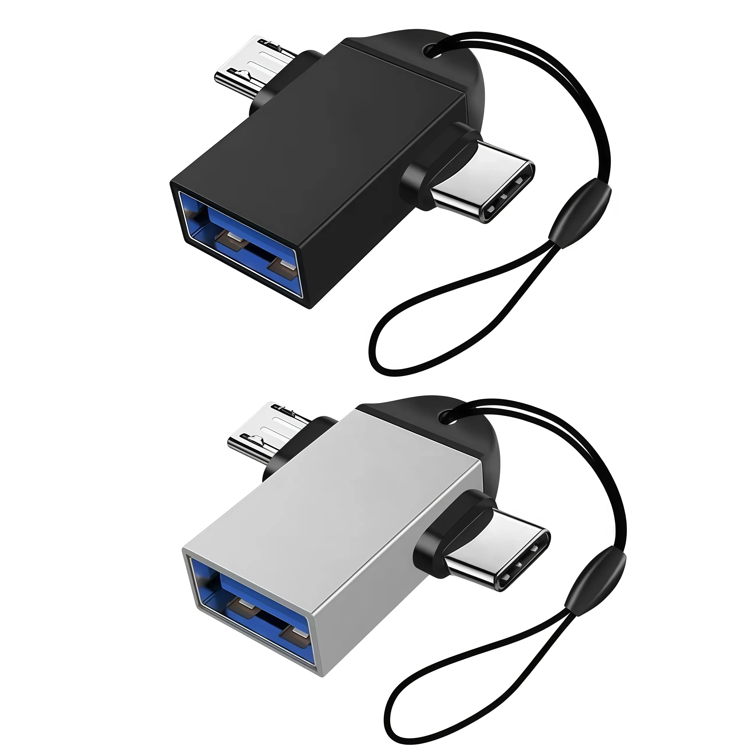 2-in-1 OTG Converter Type-C to USB 3.0 Adapter Dual USB Ports High-Speed Transfer Compact Design for Android Smartphones
2-in-1 OTG Converter Type-C to USB 3.0 Adapter Dual USB Ports High-Speed Transfer Compact Design for Android Smartphones