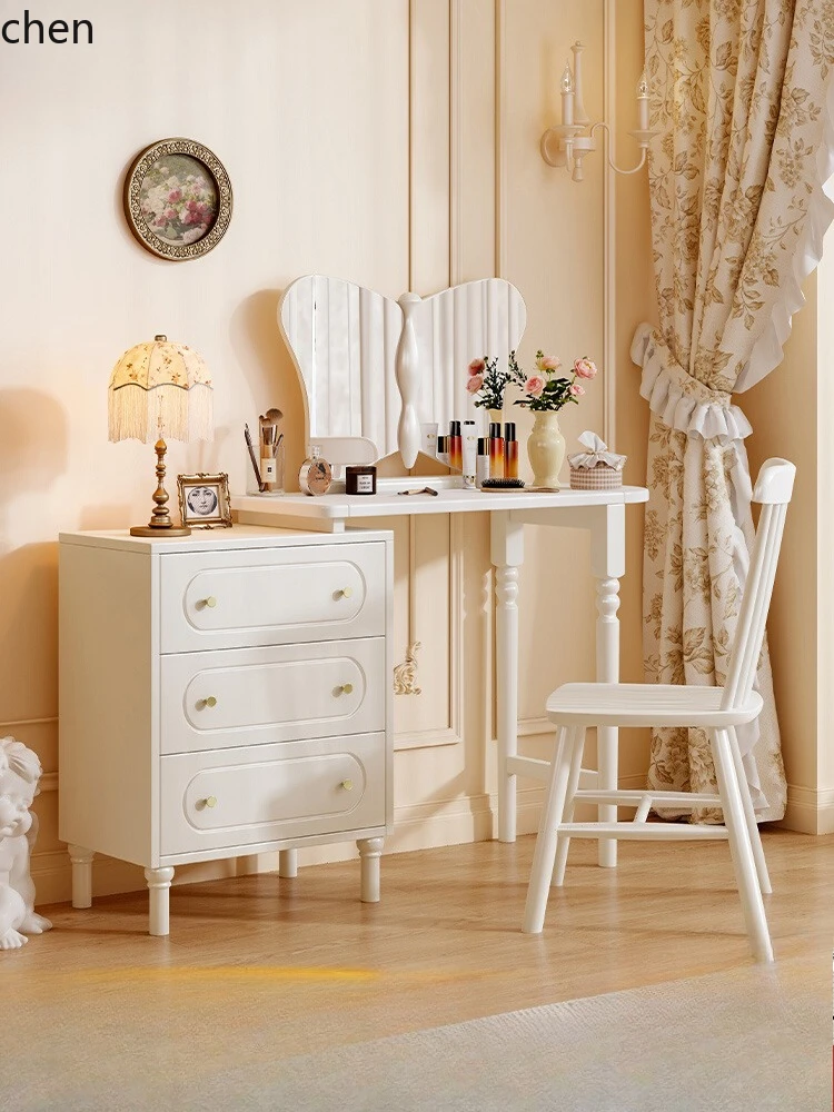 LXC solid wood dresser chest integrated small makeup table mini master bedroom corner chest
LXC solid wood dresser chest integrated small makeup table mini master bedroom corner chest