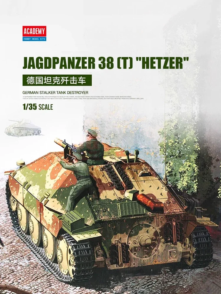 Academy Assembled Tank Model Kit 13230 Jagdpanzer 38 (t) "Hetzer" later Production 1/35
Academy Assembled Tank Model Kit 13230 Jagdpanzer 38 (t) "Hetzer" later Production 1/35
