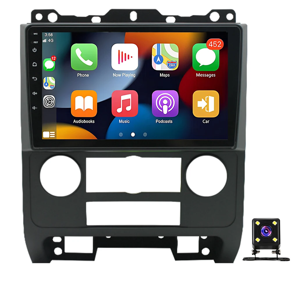 For Frod Escape 2007-2012 Android Touch Screen Compatible with Carplay& Android Auto Car Radio Stereo Bluetooth Navigation Medi
For Frod Escape 2007-2012 Android Touch Screen Compatible with Carplay& Android Auto Car Radio Stereo Bluetooth Navigation Medi