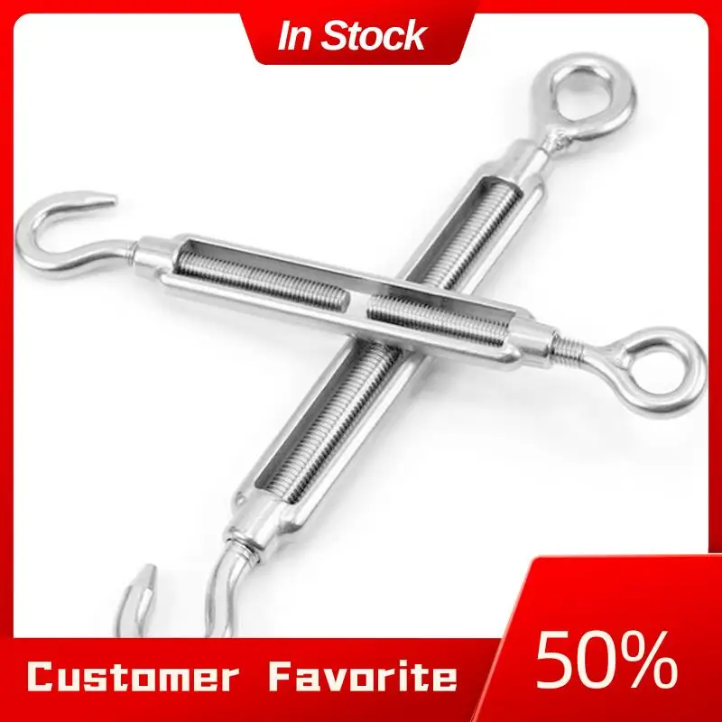 AT03 Top 1Set Turnbuckle Tensioner Screw Diameter 5Mm Silver Stainless Steel Hook Eye Wire Rope Tensioner
AT03 Top 1Set Turnbuckle Tensioner Screw Diameter 5Mm Silver Stainless Steel Hook Eye Wire Rope Tensioner