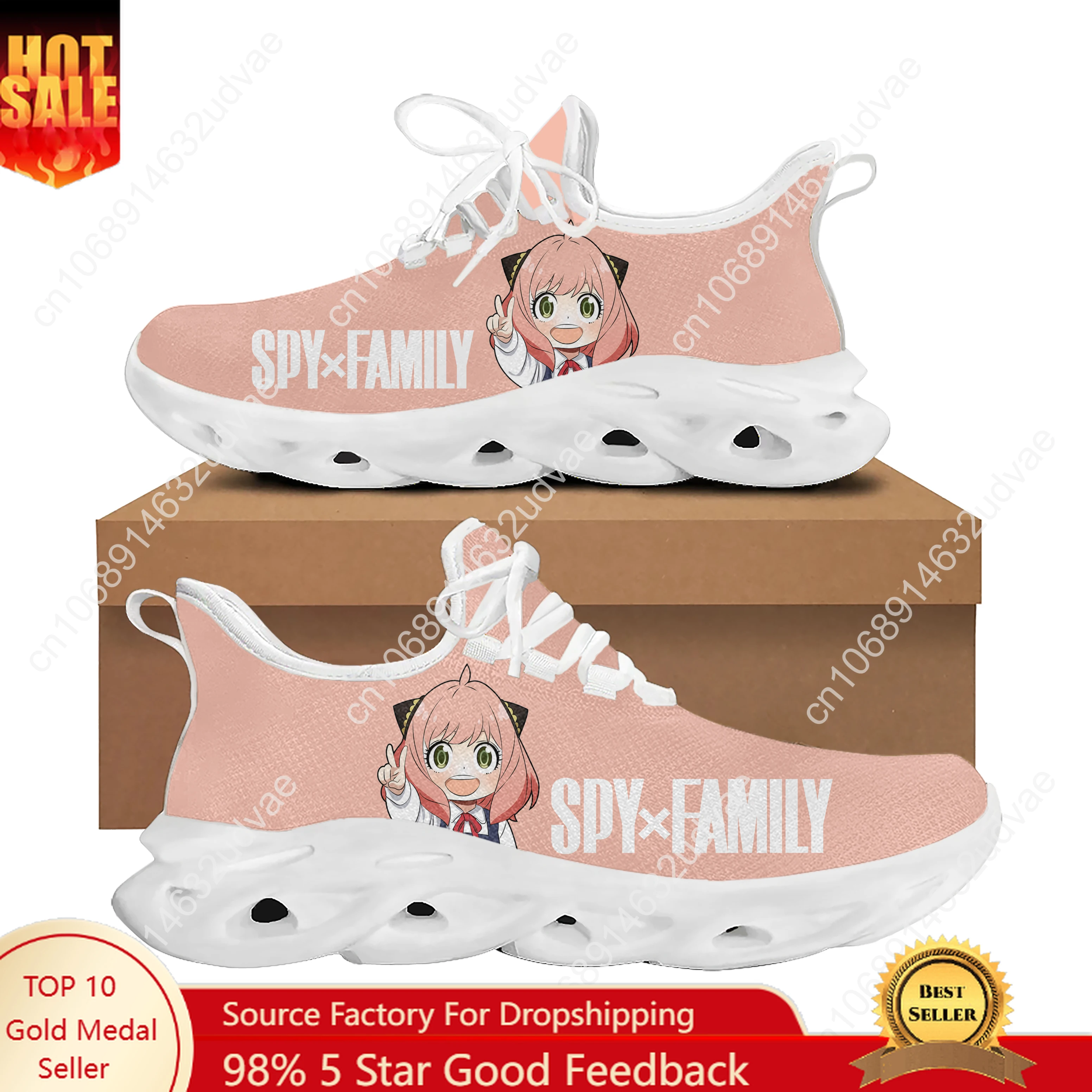 SPY×FAMILY Flats Sneakers Mens Womens Teenager Sports Running Shoes High Quality Cowboy Cartoon Custom Lace Up Mesh Footwear
SPY×FAMILY Flats Sneakers Mens Womens Teenager Sports Running Shoes High Quality Cowboy Cartoon Custom Lace Up Mesh Footwear