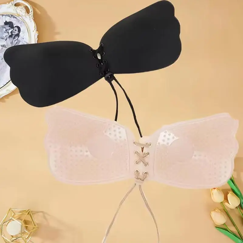 Women Self Adhesive Strapless Bandage Blackless Solid Bras For Women Sticky Silicone Push Up Invisible Lady Lingeries Sexy Bra
Women Self Adhesive Strapless Bandage Blackless Solid Bras For Women Sticky Silicone Push Up Invisible Lady Lingeries Sexy Bra