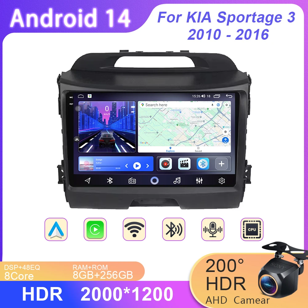 Car Navigation Android For KIA Sportage 3 2010 - 2016 Auto Radio Player Screen Head Unit Monitor Stereo Carplay WIFI BT No 2din
Car Navigation Android For KIA Sportage 3 2010 - 2016 Auto Radio Player Screen Head Unit Monitor Stereo Carplay WIFI BT No 2din