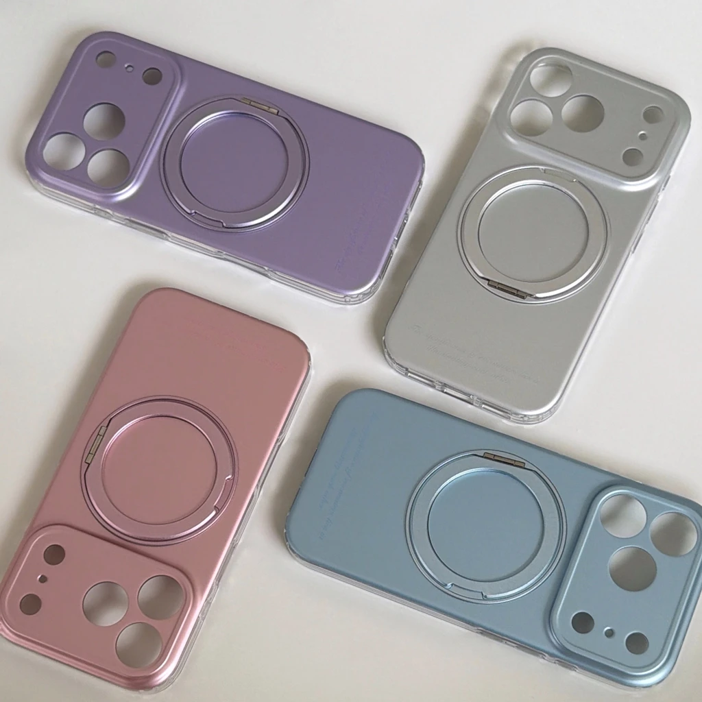 Simple Electroplating Solid Color 360° Rotating Ring Stand Shockproof Protective Phone Cover Case for iPhone 17 16 15 Pro Max
Simple Electroplating Solid Color 360° Rotating Ring Stand Shockproof Protective Phone Cover Case for iPhone 17 16 15 Pro Max