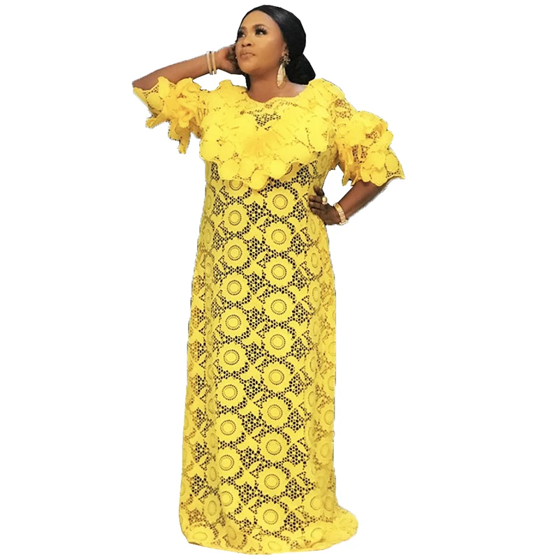Elegant African Casual Lace Long Dresses Traditional Embroidered Free Size Robe Dress For Women Muslim Dubai Turkish Hijab Abaya
Elegant African Casual Lace Long Dresses Traditional Embroidered Free Size Robe Dress For Women Muslim Dubai Turkish Hijab Abaya