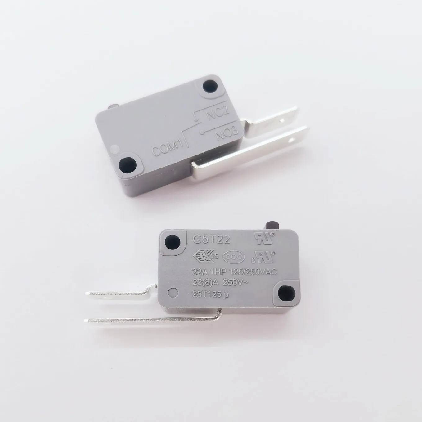 Original new 100% G5T22-C2P200-H1U normally open 2pin 6.3mm long foot travel limit micro switch 22A250VAC
Original new 100% G5T22-C2P200-H1U normally open 2pin 6.3mm long foot travel limit micro switch 22A250VAC