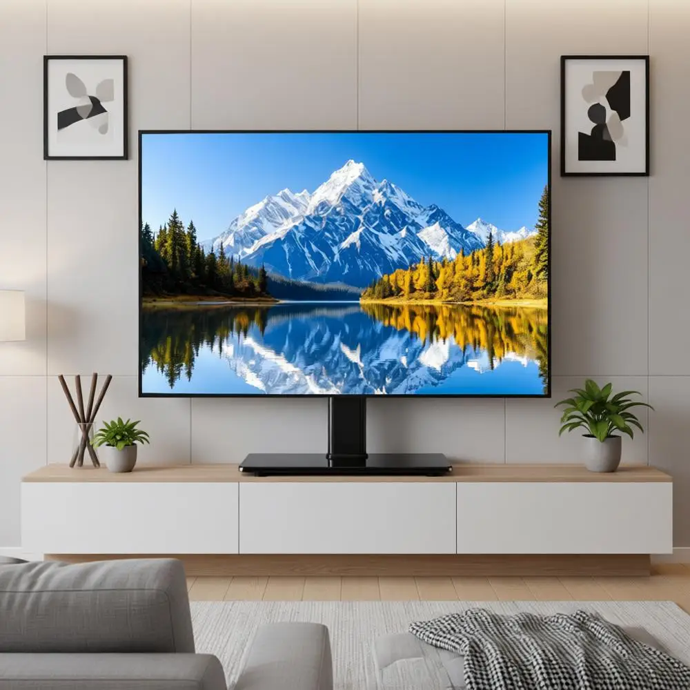 Поворотная подставка для телевизоров с диагональю 27-60 дюймов, для изогнутых и плоских экранов, настольная, замена основания, выдерживает до 40 кг, регулируемая по высоте
Поворотная подставка для телевизоров с диагональю 27-60 дюймов, для изогнутых и плоских экранов, настольная, замена основания, выдерживает до 40 кг, регулируемая по высоте