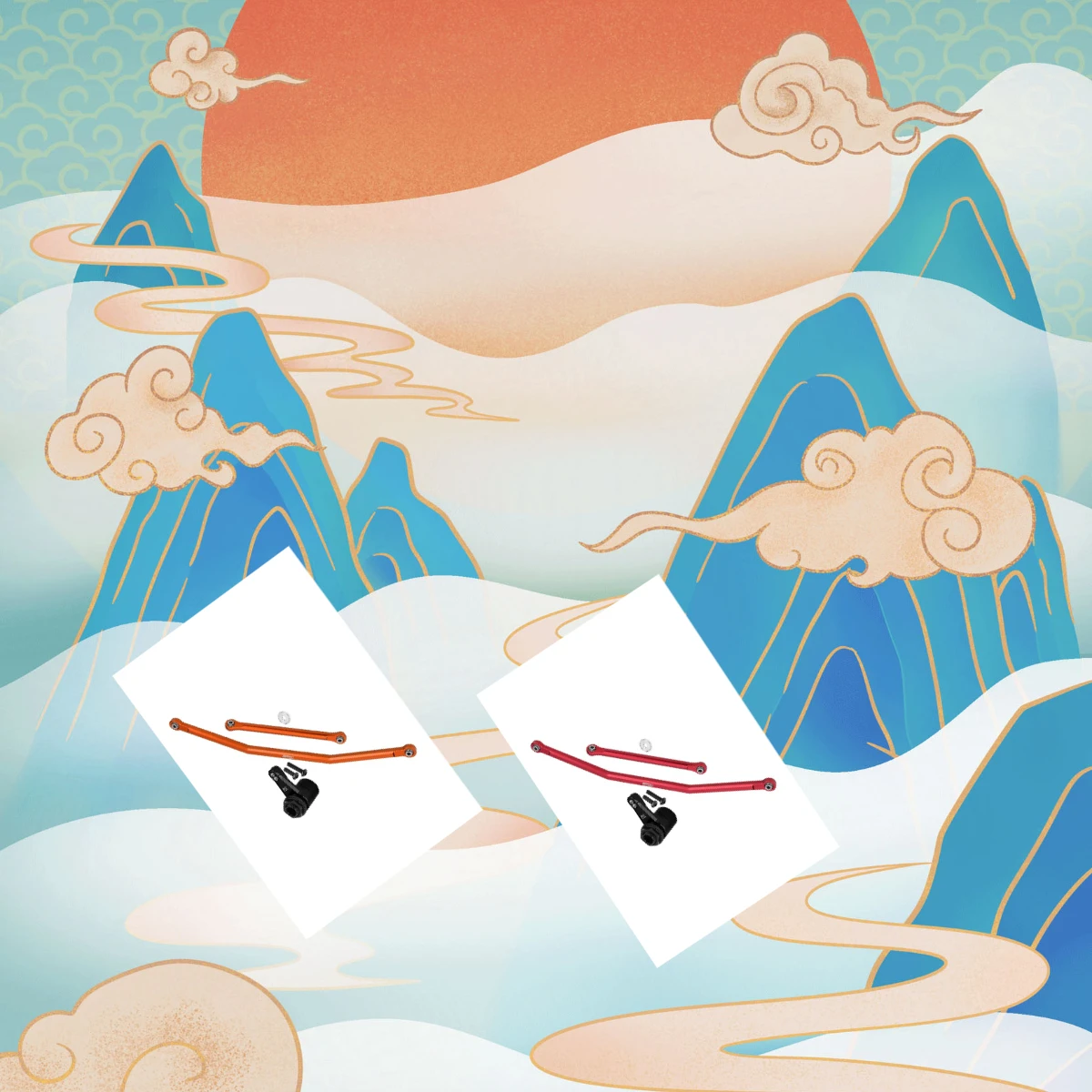 GPM Alloy Front Steering Tie Rods+Alloy 7075 Servo Horn For AXIAL 1/10 RBX10 Rock Bouncer -AXI03005
GPM Alloy Front Steering Tie Rods+Alloy 7075 Servo Horn For AXIAL 1/10 RBX10 Rock Bouncer -AXI03005