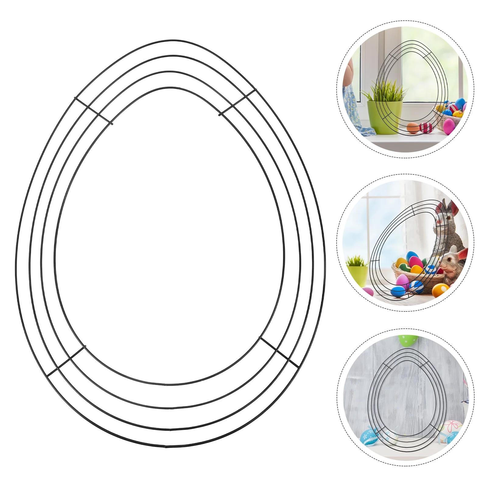 Eggs Hanging Ornaments Easter Wreath Hoop Making Metal Spring Decorations for Home
Eggs Hanging Ornaments Easter Wreath Hoop Making Metal Spring Decorations for Home