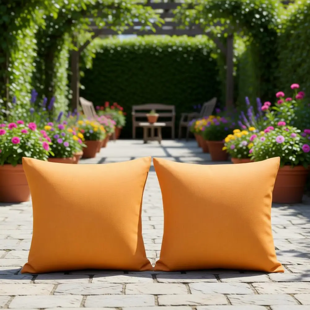 Набор из 4 водонепроницаемых квадратных чехлов для подушек для улицы, чехлы для садовых подушек, с полиуретановым покрытием, 45x45 см, светло-оранжевый
Набор из 4 водонепроницаемых квадратных чехлов для подушек для улицы, чехлы для садовых подушек, с полиуретановым покрытием, 45x45 см, светло-оранжевый