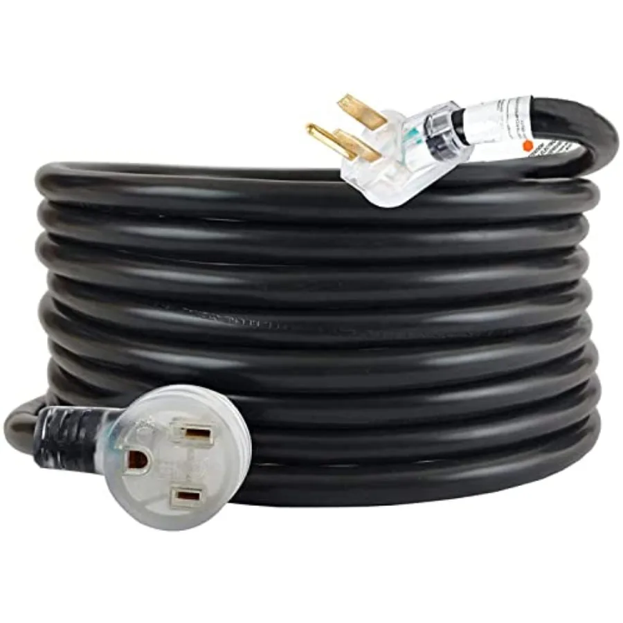 25FT 220V 50AMP Welder Extension Cord, 8 Gauge Heavy Duty Industrial NEMA 6-50 Welding hine Cord with Lighted End for MIG TIG
25FT 220V 50AMP Welder Extension Cord, 8 Gauge Heavy Duty Industrial NEMA 6-50 Welding hine Cord with Lighted End for MIG TIG
