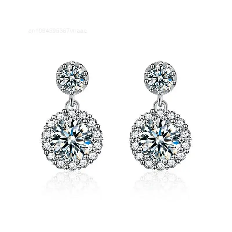 Luxury 925 Silver 2 Carat Moissanite Pendant Earrings for Women for Parties & Weddings Jewelry
Luxury 925 Silver 2 Carat Moissanite Pendant Earrings for Women for Parties & Weddings Jewelry