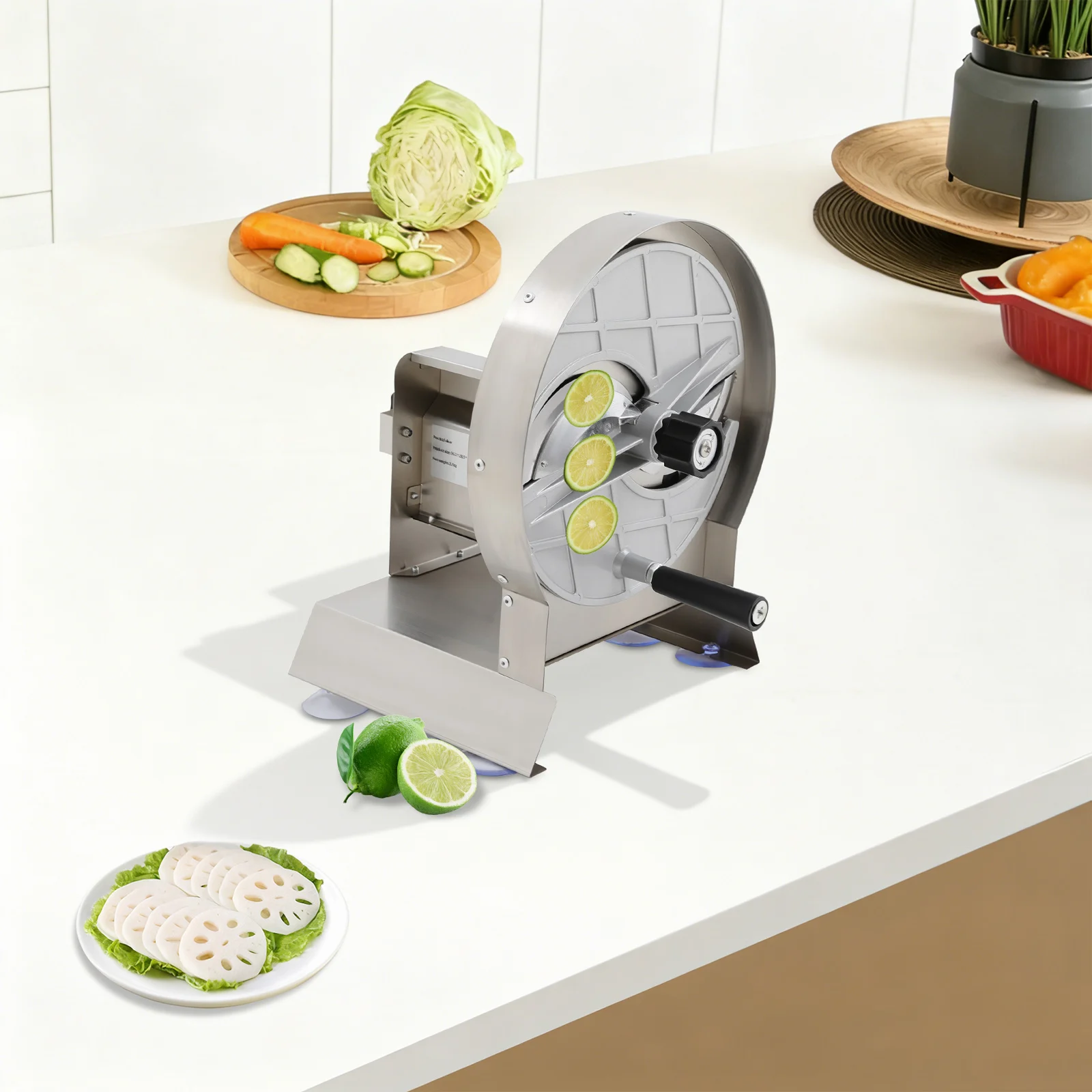 Thickness Manual Vegetable Slicer Stainless Steel Vegetable Slicer Adjustable for Kitchens, Restaurants, Cafeterias, Fruit Shops, Coffee Shops, Snack Bars, Etc
Thickness Manual Vegetable Slicer Stainless Steel Vegetable Slicer Adjustable for Kitchens, Restaurants, Cafeterias, Fruit Shops, Coffee Shops, Snack Bars, Etc