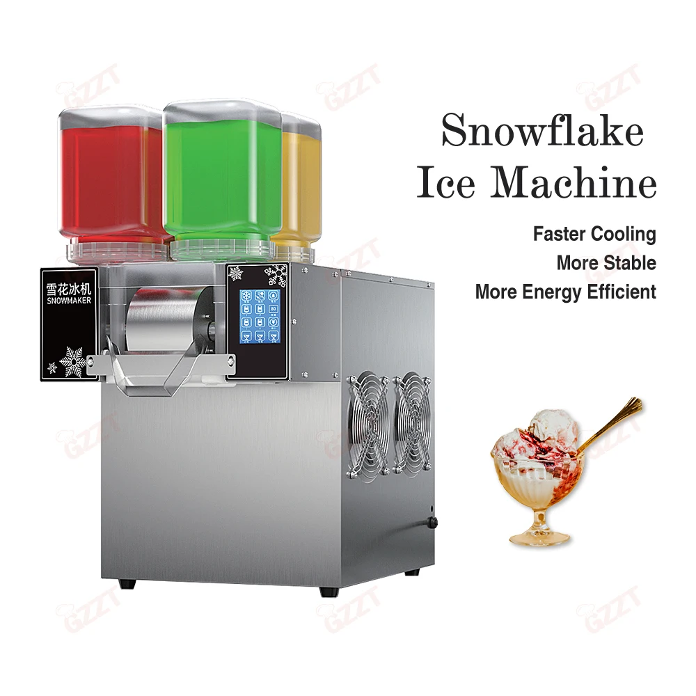110V 220V Commercial Snowflake Ice Maker Slushy Machine 120kg/24h Multiple Flavors Snow Ice Machine With 4 Buckets
110V 220V Commercial Snowflake Ice Maker Slushy Machine 120kg/24h Multiple Flavors Snow Ice Machine With 4 Buckets