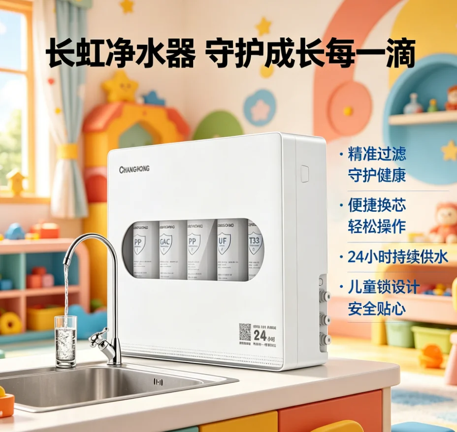 Changhong Water Purifier for Home Ultra Filtration Kitchen Tap Water Filter Direct Drinking Purification System LYH
Changhong Water Purifier for Home Ultra Filtration Kitchen Tap Water Filter Direct Drinking Purification System LYH