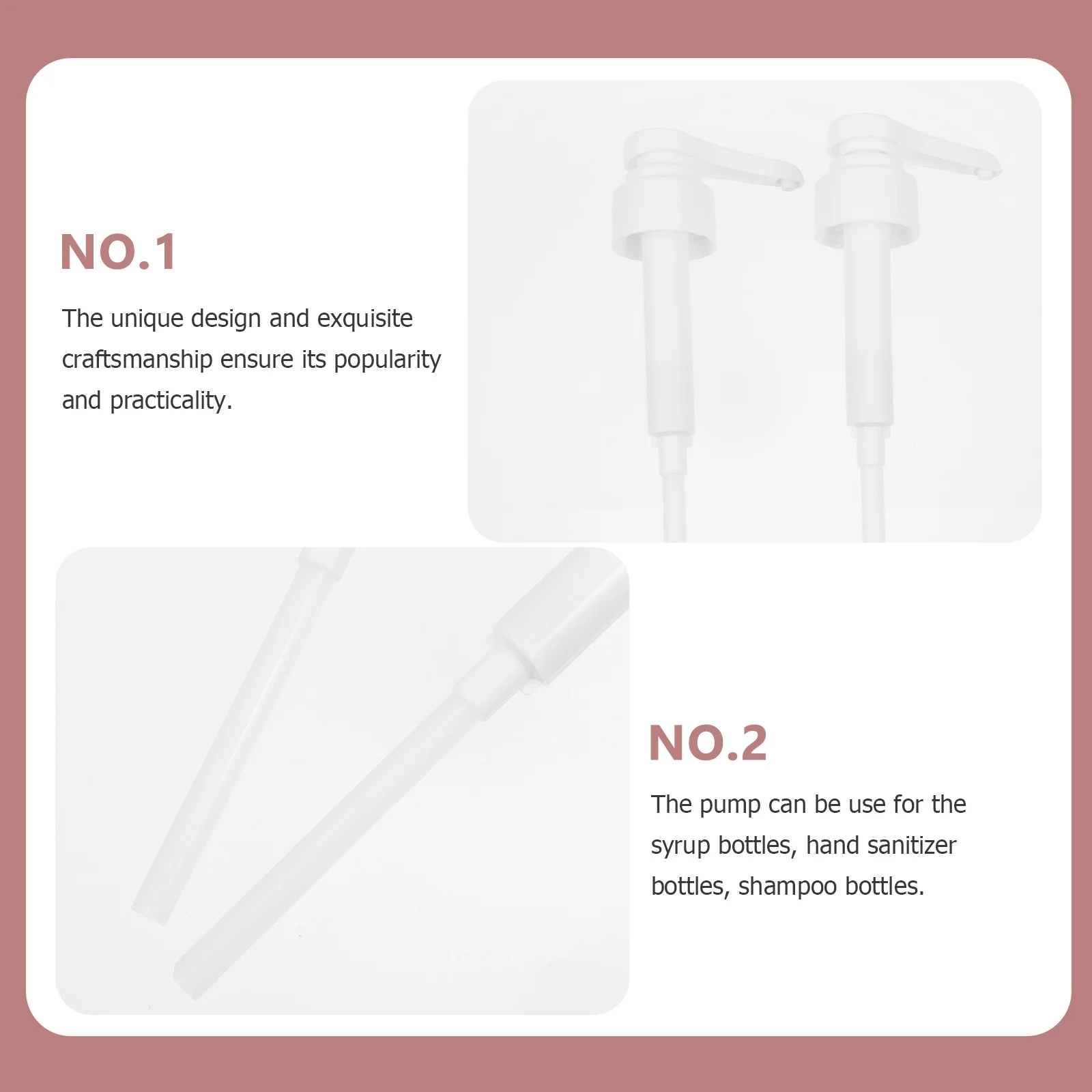 2pcs Sugar Bottle Pump Head Long Tube Universal Dispensing Pump For Syrup Shampoo Hand Container Replacement Bottle
2pcs Sugar Bottle Pump Head Long Tube Universal Dispensing Pump For Syrup Shampoo Hand Container Replacement Bottle