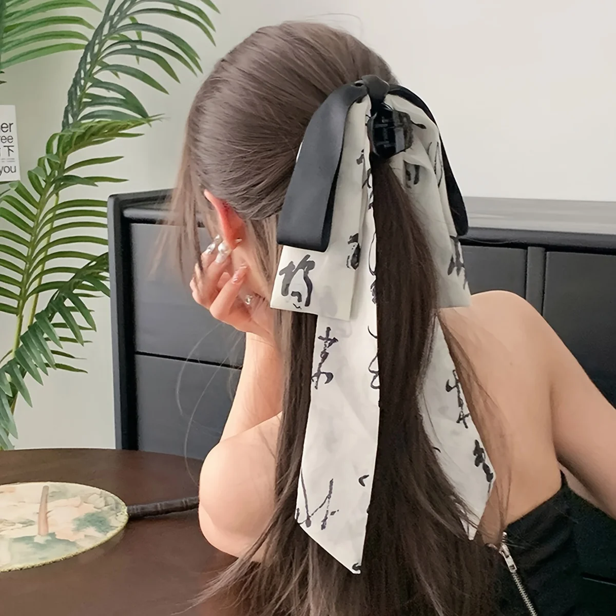 Long Ribbon Ink Wash Chinese Style Bow Clip for Women's New Chinese Style Ancient Style Hair Clip
Long Ribbon Ink Wash Chinese Style Bow Clip for Women's New Chinese Style Ancient Style Hair Clip