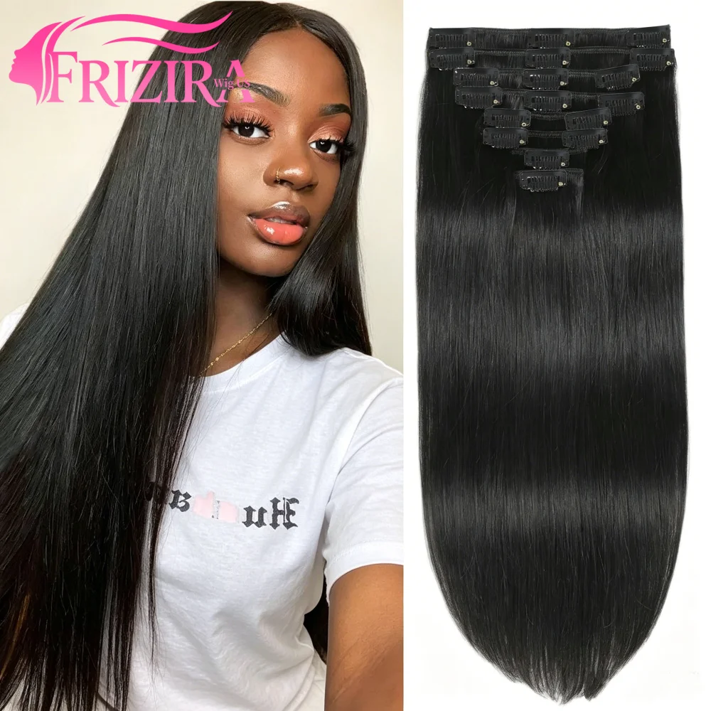 Brazilian Remy Clip In Hair Extensions Real Human Hair 10-32 Inch Natural Black Hair Extensions Clip Ins Straight Hair Extensions For Women
Brazilian Remy Clip In Hair Extensions Real Human Hair 10-32 Inch Natural Black Hair Extensions Clip Ins Straight Hair Extensions For Women