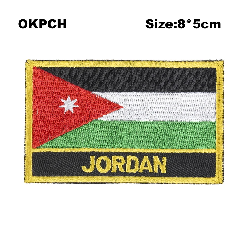 Jordan Flag Embroidery Patches Iron on Saw on Transfer patches Sewing Applications for Clothes in Home&Garden
Jordan Flag Embroidery Patches Iron on Saw on Transfer patches Sewing Applications for Clothes in Home&Garden