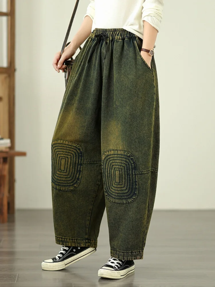 New Retro High Waist Cowboy Sand Wash Stir Fry Color Loose Denim Jeans Women's Slimming Haren Pants For Women Clothing
New Retro High Waist Cowboy Sand Wash Stir Fry Color Loose Denim Jeans Women's Slimming Haren Pants For Women Clothing