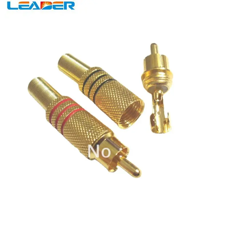 200 Pcs Gold Plated RCA Plug Audio Male Connector W Metal Spring 100pcs Black + 100pcs Red
200 Pcs Gold Plated RCA Plug Audio Male Connector W Metal Spring 100pcs Black + 100pcs Red