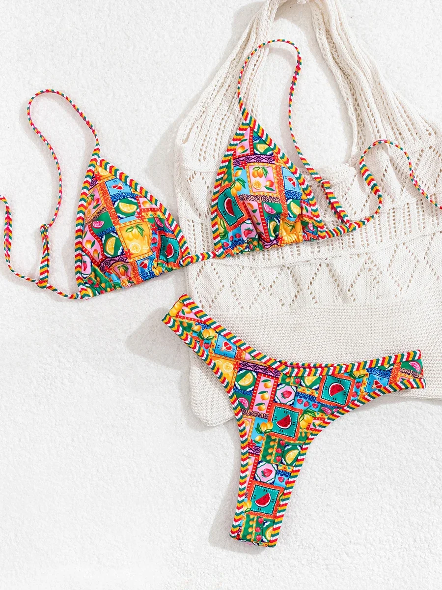 Micro Bikinis Sexy Women Swimsuits Swimwear 2025 Push Up Bikini Set Print Bathing Suit Halter Beachwear Brazilian Biquini Female
Micro Bikinis Sexy Women Swimsuits Swimwear 2025 Push Up Bikini Set Print Bathing Suit Halter Beachwear Brazilian Biquini Female