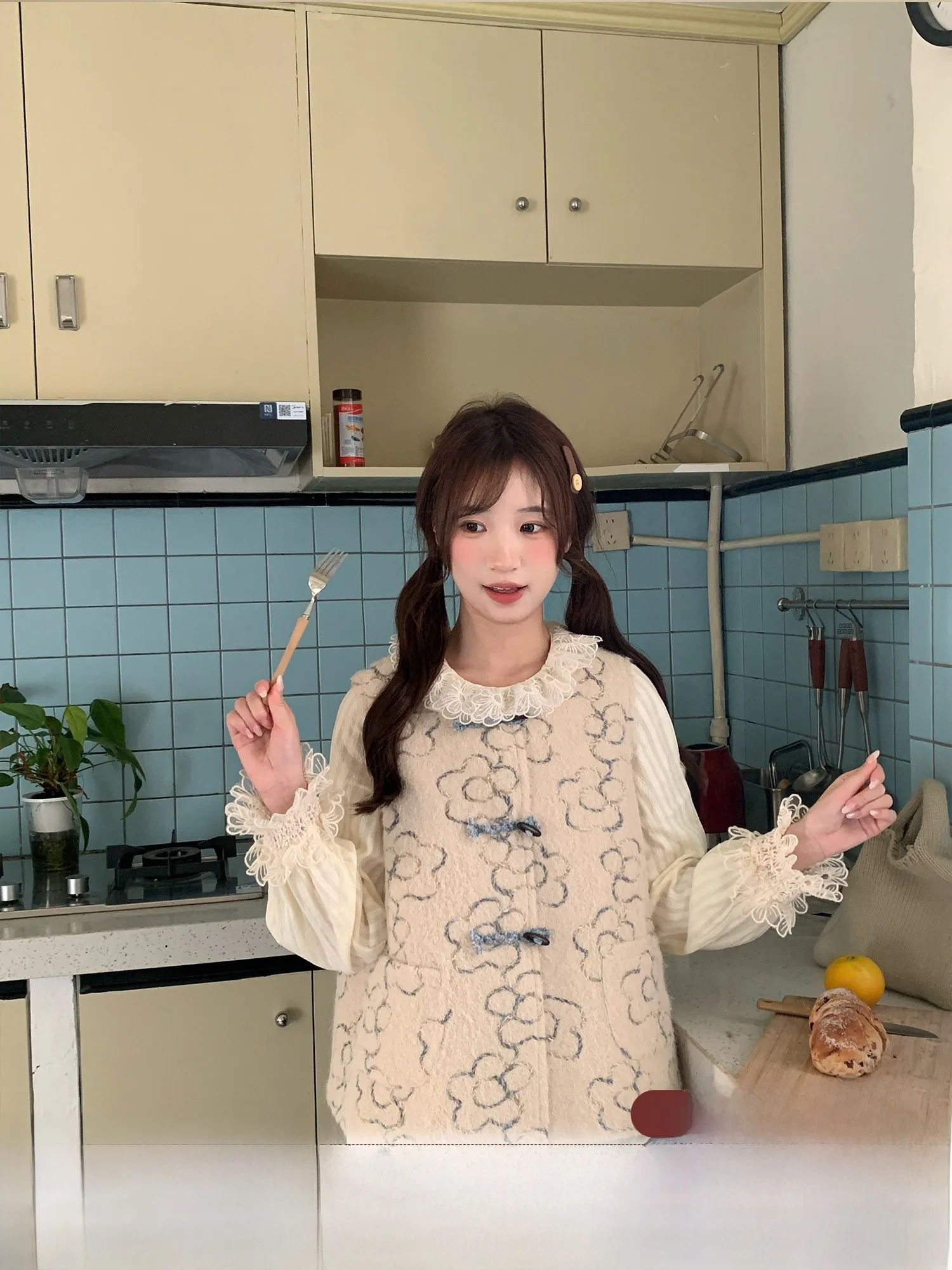 Sweet Cute Embroidered round Ne Chinese Sle Vest Top Women's Outerwear Autumn Spring Wooden Tea MUCHA ort Girls
Sweet Cute Embroidered round Ne Chinese Sle Vest Top Women's Outerwear Autumn Spring Wooden Tea MUCHA ort Girls