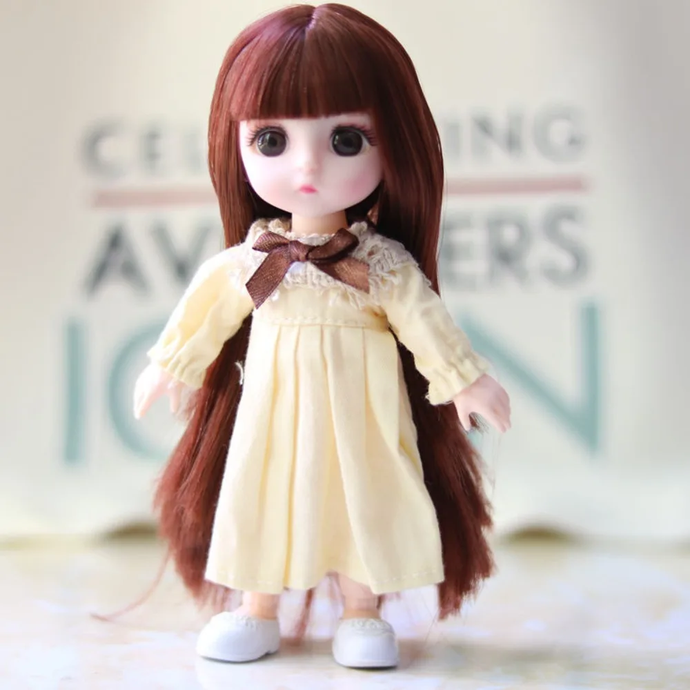 1/12 BJD BJD Doll with Clothes 13 Movable Joints Blue Eyes Mini Girl Doll with Clothes with Clothes with Shoes 
1/12 BJD BJD Doll with Clothes 13 Movable Joints Blue Eyes Mini Girl Doll with Clothes with Clothes with Shoes