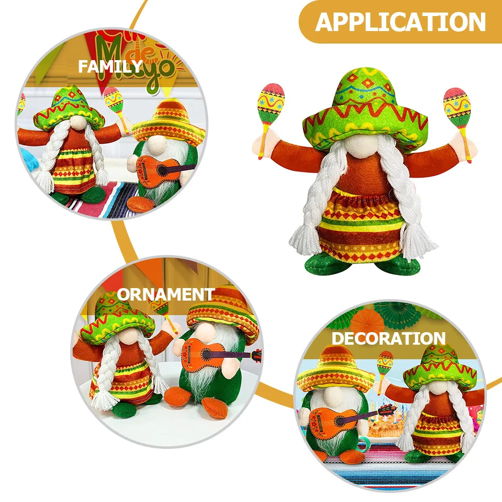 Mexico Straw Hat Gnome Adornment Hawaiian Theme Dwarf Decoration for Home Office Shelf Desktop Photography Prop Holiday Festive
Mexico Straw Hat Gnome Adornment Hawaiian Theme Dwarf Decoration for Home Office Shelf Desktop Photography Prop Holiday Festive