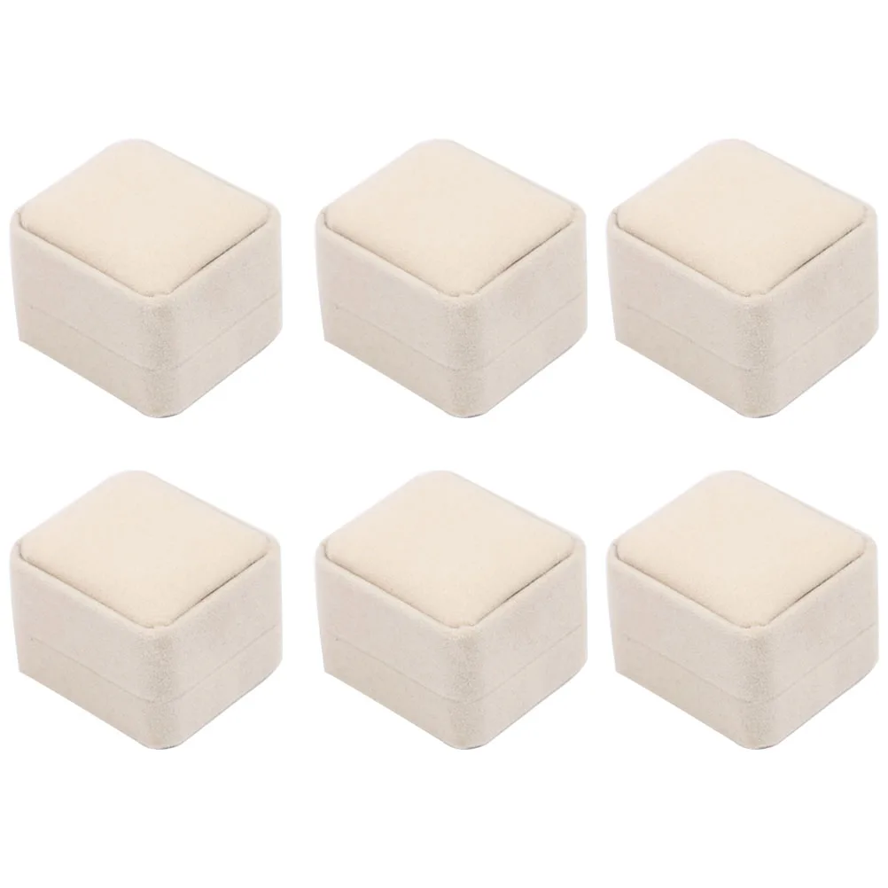 6pcs Flannelette Ring Box Jewelry Organizer Ear Studs Case Storage Velvet Elegant Wedding Gift Christmas Present
6pcs Flannelette Ring Box Jewelry Organizer Ear Studs Case Storage Velvet Elegant Wedding Gift Christmas Present