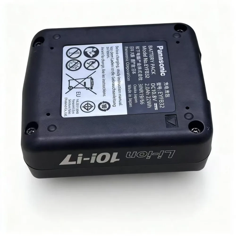 2Ah 10.8V for Panasonic 10.8V EYFB32 Electric Drill Bolt Driver Angle Grinder Saw hair dryer Electric Tool Battery Pack
2Ah 10.8V for Panasonic 10.8V EYFB32 Electric Drill Bolt Driver Angle Grinder Saw hair dryer Electric Tool Battery Pack