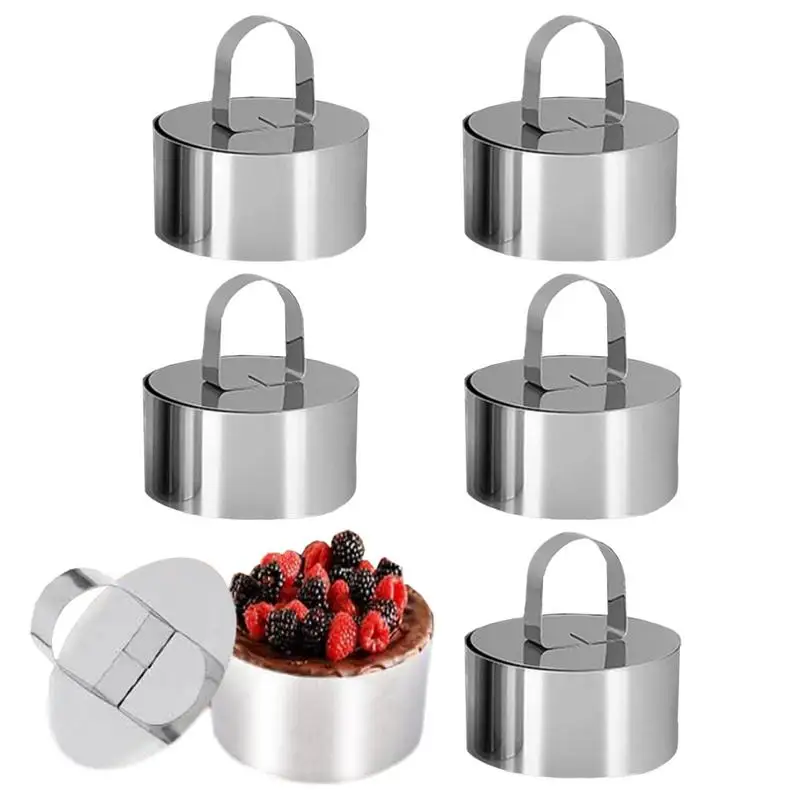 Dessert Cake Decoration Tools Stainless Steel Baking Tools Cake Ring Mould Tools Set Of 6 For Wedding Christmas Birthday Parties
Dessert Cake Decoration Tools Stainless Steel Baking Tools Cake Ring Mould Tools Set Of 6 For Wedding Christmas Birthday Parties