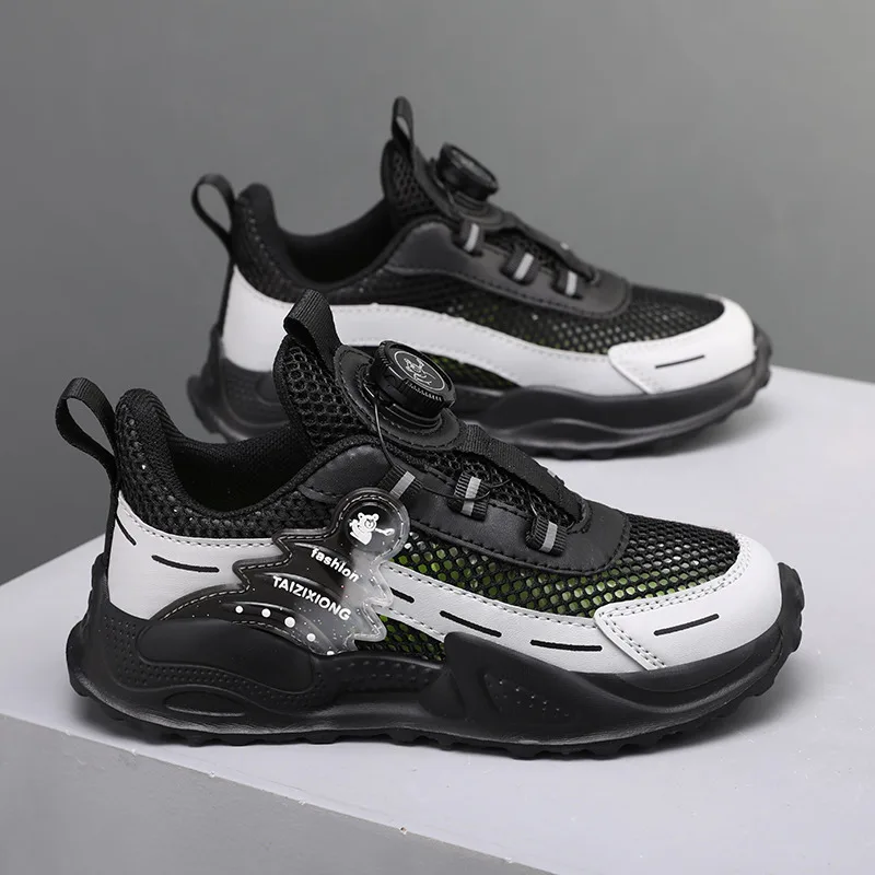 Classic Black Sneakers Kids Summer Breathable Mesh Sports Shoes For Boys Platform Knob Children's Running Shoes zapatillas nino
Classic Black Sneakers Kids Summer Breathable Mesh Sports Shoes For Boys Platform Knob Children's Running Shoes zapatillas nino