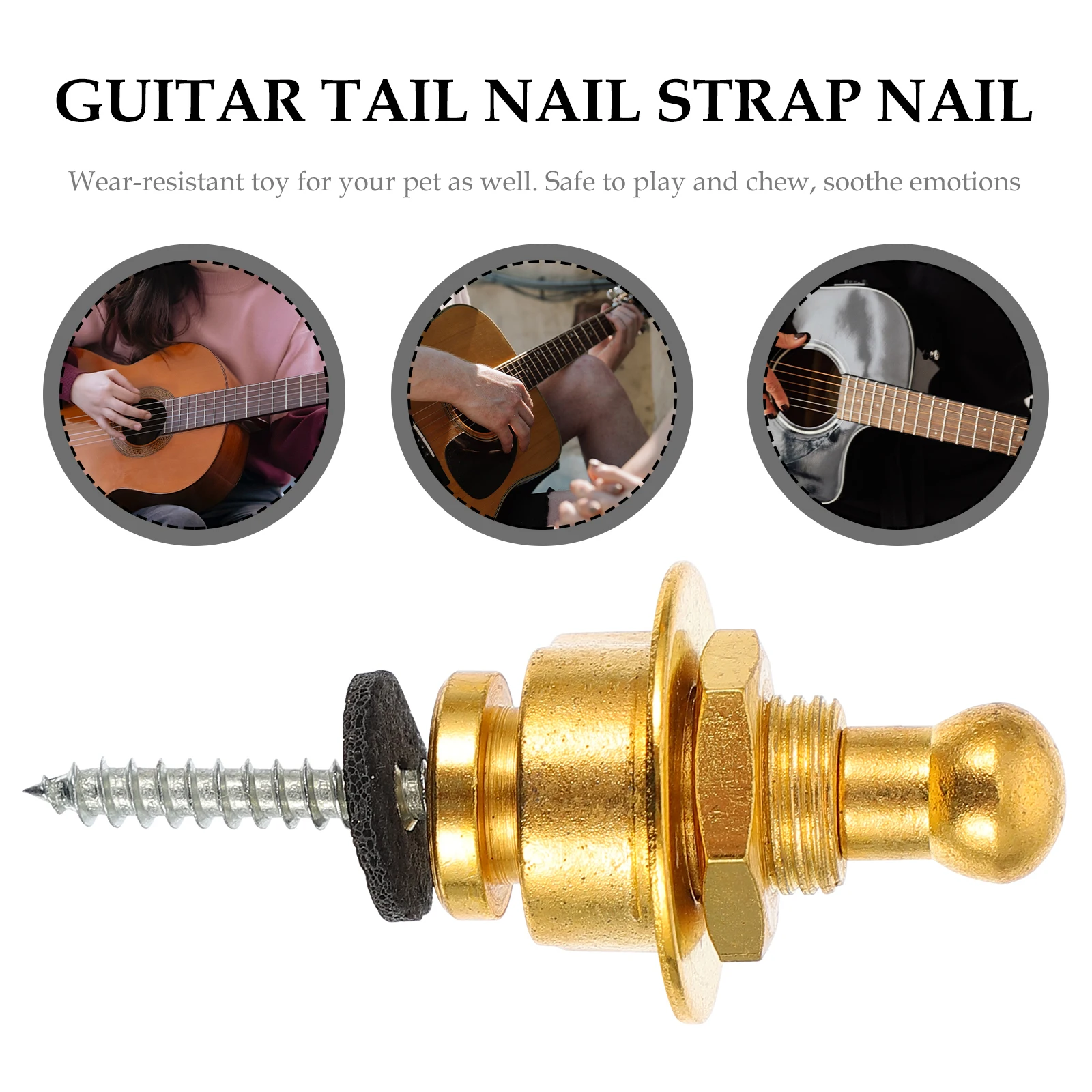 2 Pcs Anti-slip Guitar Tail Nails Studs Straps Locks Buttons Nut Locking Plating Alloy Bass Electric Buckle
2 Pcs Anti-slip Guitar Tail Nails Studs Straps Locks Buttons Nut Locking Plating Alloy Bass Electric Buckle