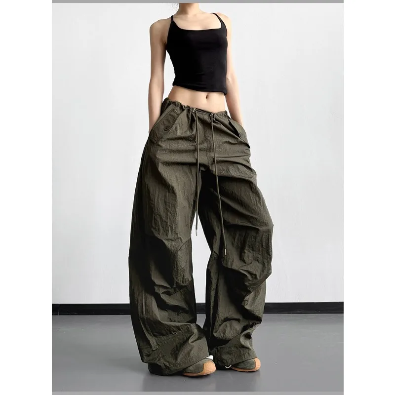 Army green overalls women's 2026 spring new drawstring paratrooper pants loose outdoor travel casual pants wide-leg pants
Army green overalls women's 2026 spring new drawstring paratrooper pants loose outdoor travel casual pants wide-leg pants