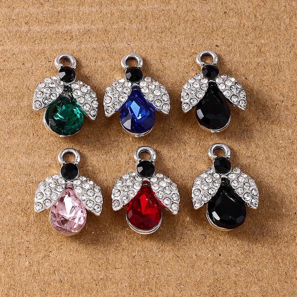 10pcs 19*14mm Crystal CZ Bee Charms Pendants for Jewelry Making Necklace Earrings DIY Bracelet Handmade Accessories Supplies
10pcs 19*14mm Crystal CZ Bee Charms Pendants for Jewelry Making Necklace Earrings DIY Bracelet Handmade Accessories Supplies