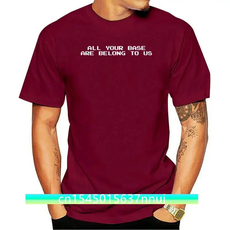 New 2021 Hot Sale All Your Base Are Belong To Us Mens Funny Video Game T Shirt 100% cotton Tee shirt
New 2021 Hot Sale All Your Base Are Belong To Us Mens Funny Video Game T Shirt 100% cotton Tee shirt