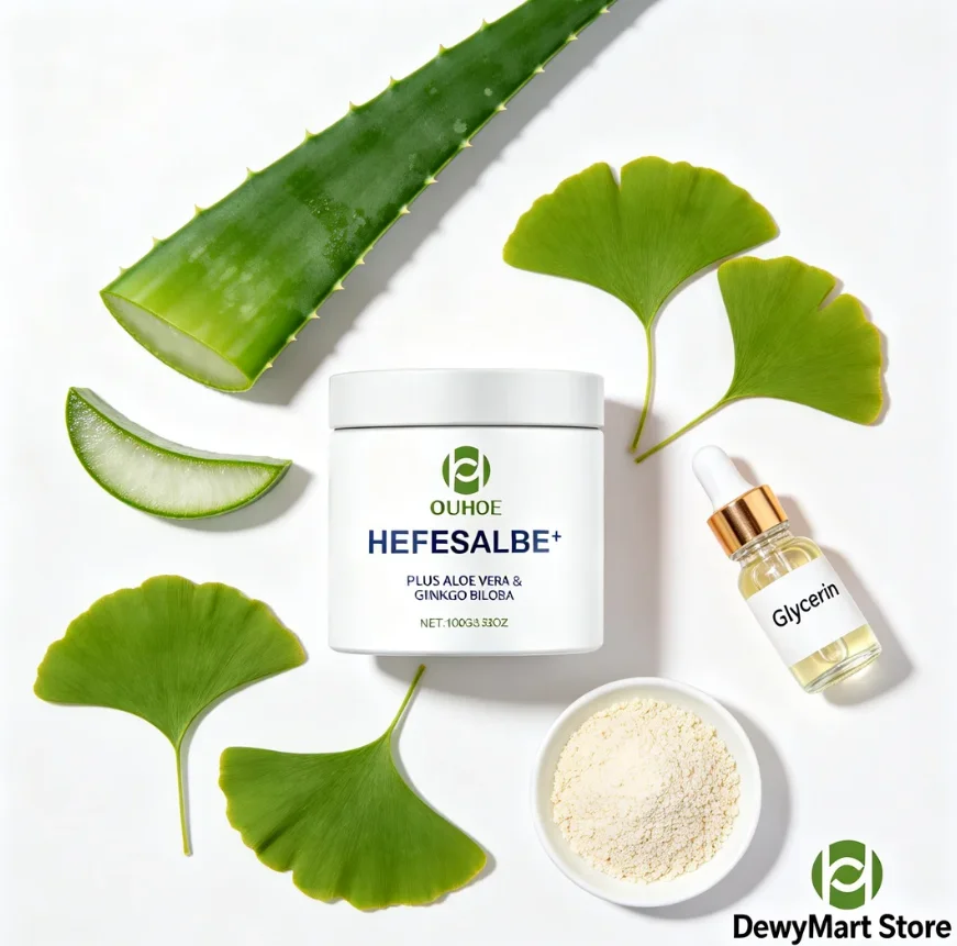 OUHOE Aloe Vera & Ginkgo Biloba Face Cream, Moisturizing & Hydrating Cream for Soft and Smooth Skin
OUHOE Aloe Vera & Ginkgo Biloba Face Cream, Moisturizing & Hydrating Cream for Soft and Smooth Skin