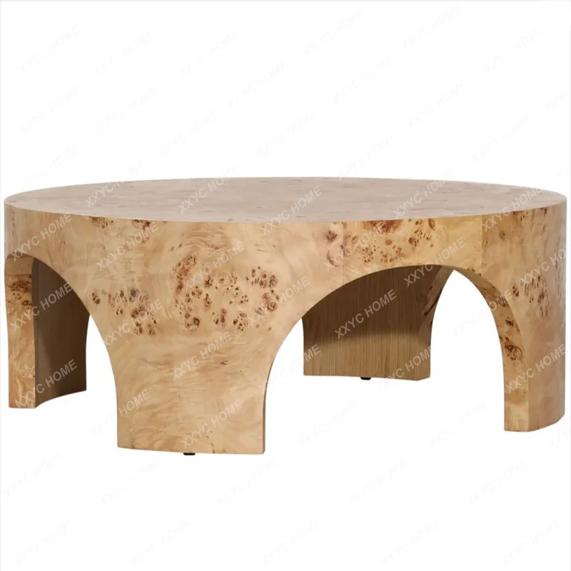 Medieval round coffee table small apartment simple modern custom
Medieval round coffee table small apartment simple modern custom