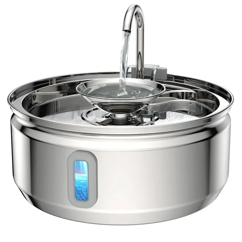 Dog Stainless Steel Water Bowl Automatic Water Dispenser Smart Cat Fountain Pet Auto Water Feeder With Visible Window
Dog Stainless Steel Water Bowl Automatic Water Dispenser Smart Cat Fountain Pet Auto Water Feeder With Visible Window