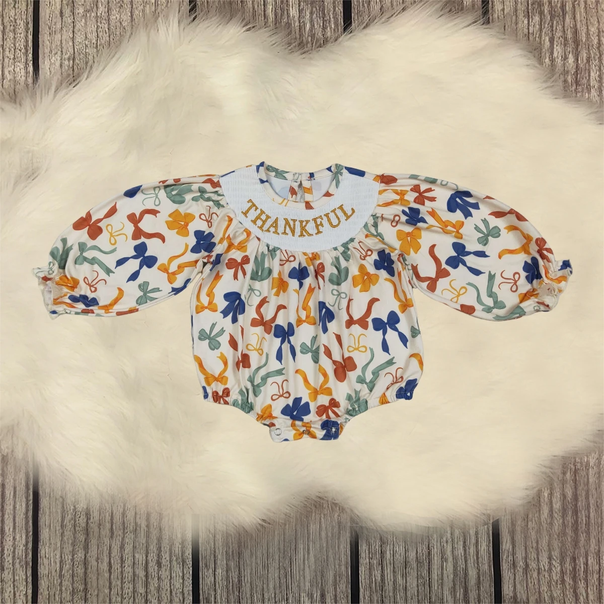 Комбинезон с вышивкой на День Благодарения для девочек, детский комбинезон с бантиками, комбинезон для новорожденных, боди для маленьких детей, оптовая продажа
Комбинезон с вышивкой на День Благодарения для девочек, детский комбинезон с бантиками, комбинезон для новорожденных, боди для маленьких детей, оптовая продажа