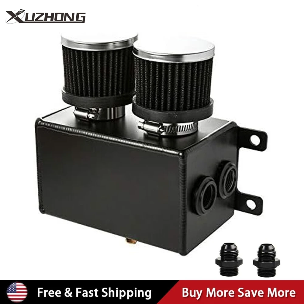 10AN Масляный уловитель Резервуар Бак 2-портовый двойной сапунный фильтр Комплект с перегородкой Черный
10AN Масляный уловитель Резервуар Бак 2-портовый двойной сапунный фильтр Комплект с перегородкой Черный