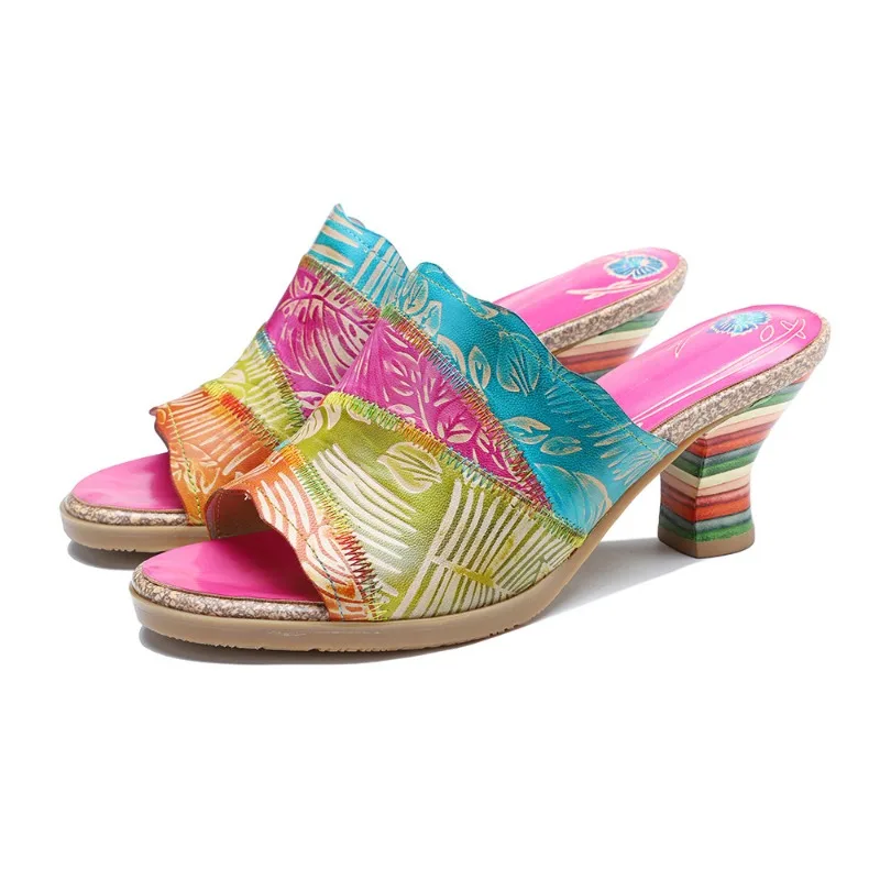 Women's Sandals Party Office Career Mixed Colors Slip On Genuine Leather 6.8CM Square Heel Fashion Dress Sandals Shoes For Women
Women's Sandals Party Office Career Mixed Colors Slip On Genuine Leather 6.8CM Square Heel Fashion Dress Sandals Shoes For Women
