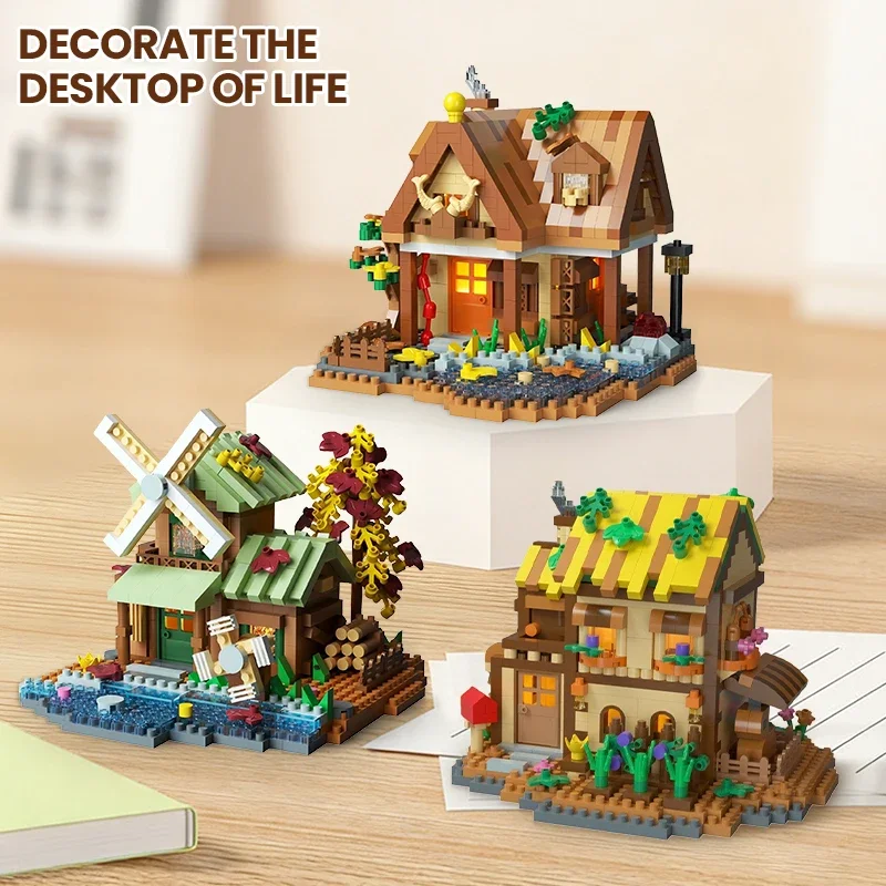 Forest Tree House Building Block Mini Bricks Plastic Model Educational Games Diy Assembly Toys Children Gift Desk Decoration
Forest Tree House Building Block Mini Bricks Plastic Model Educational Games Diy Assembly Toys Children Gift Desk Decoration
