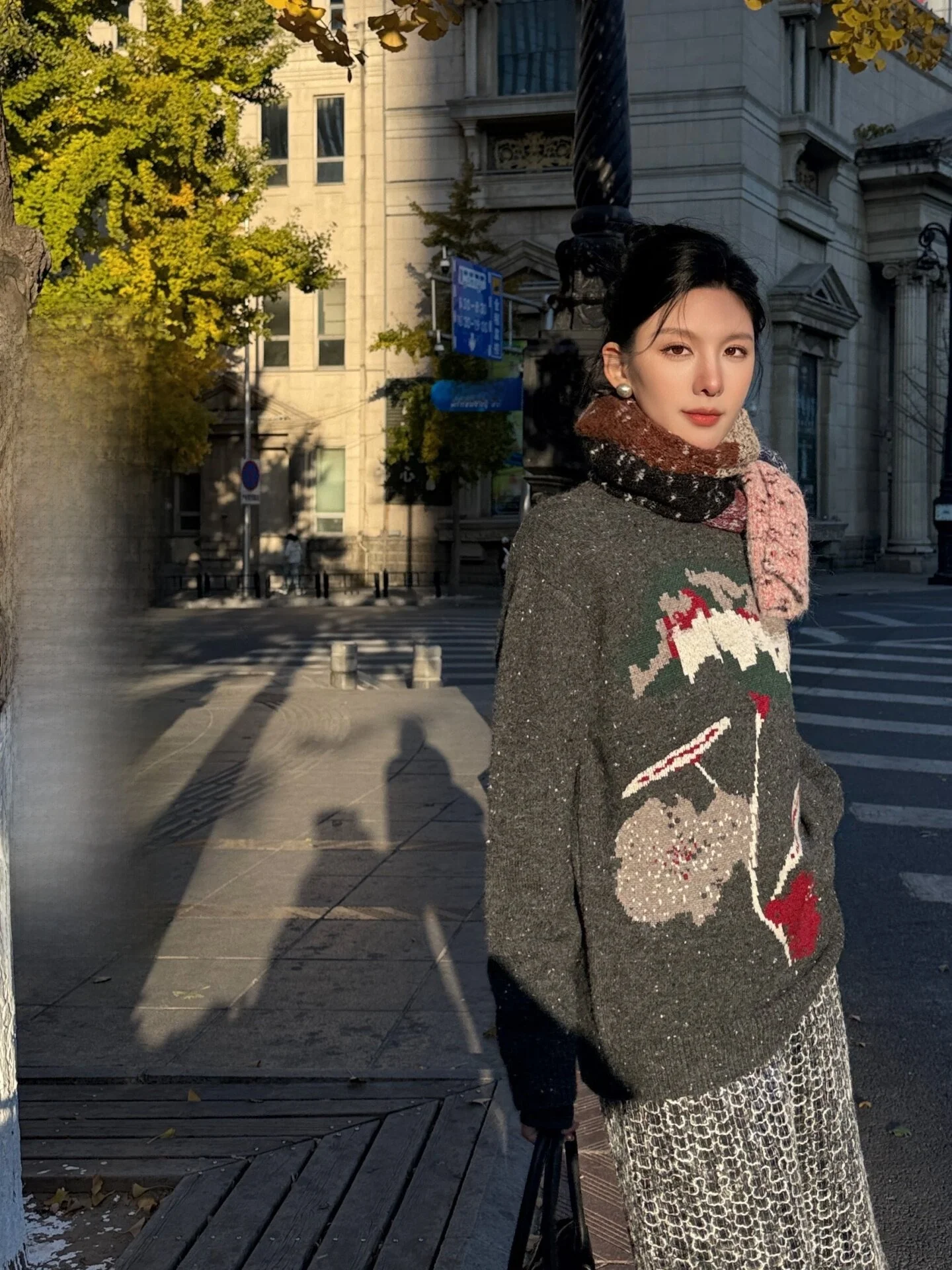 Retro American Print round Ne Woolen Sweater Women's Loose Knitted Top Winter New Sle Polyester Blend Long Sve Thermal
Retro American Print round Ne Woolen Sweater Women's Loose Knitted Top Winter New Sle Polyester Blend Long Sve Thermal