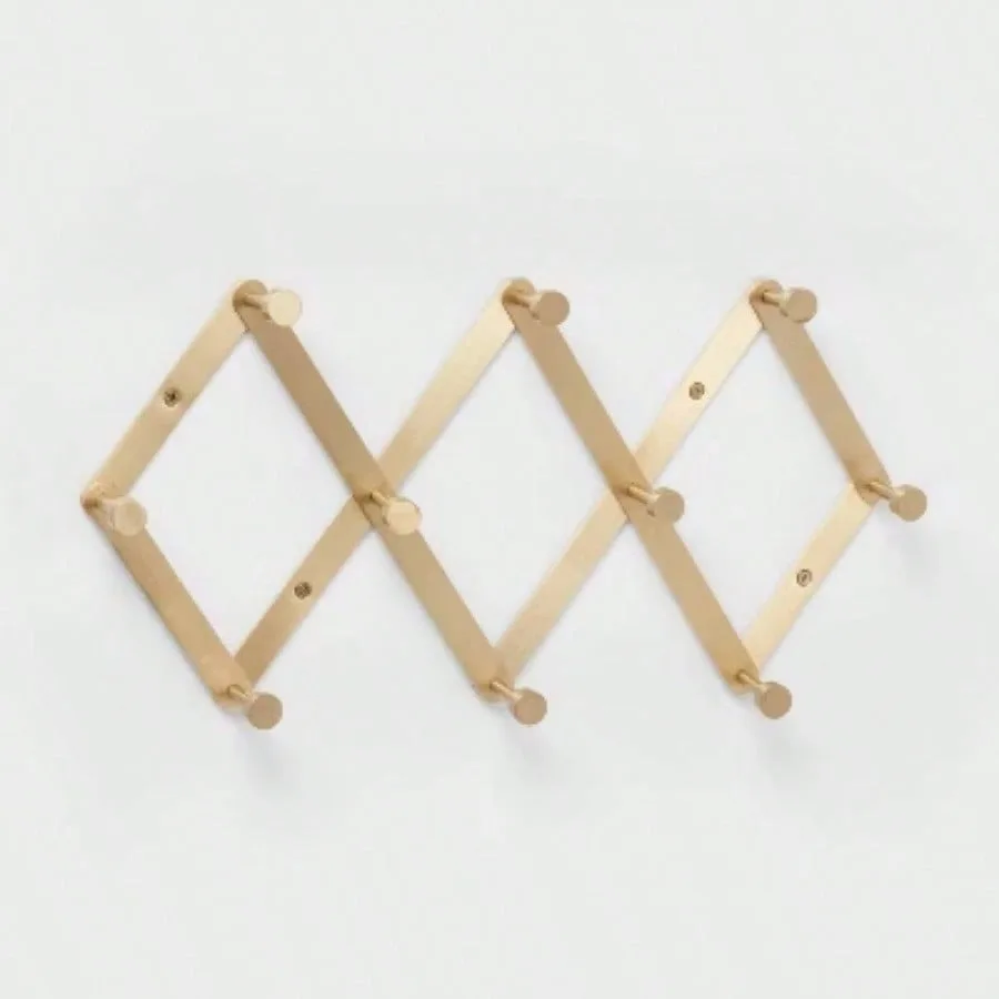 10 Hook Gold Rail: Wall Mount Decorative Hook Rack, Painted Aluminum, 15" Long
10 Hook Gold Rail: Wall Mount Decorative Hook Rack, Painted Aluminum, 15" Long