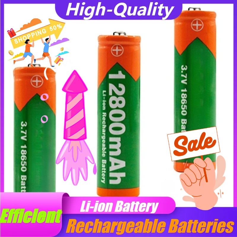 3.7v 12800mAh 18650 Tip-top Lithium Battery High-intensity Flashlight Power Bank Battery
3.7v 12800mAh 18650 Tip-top Lithium Battery High-intensity Flashlight Power Bank Battery
