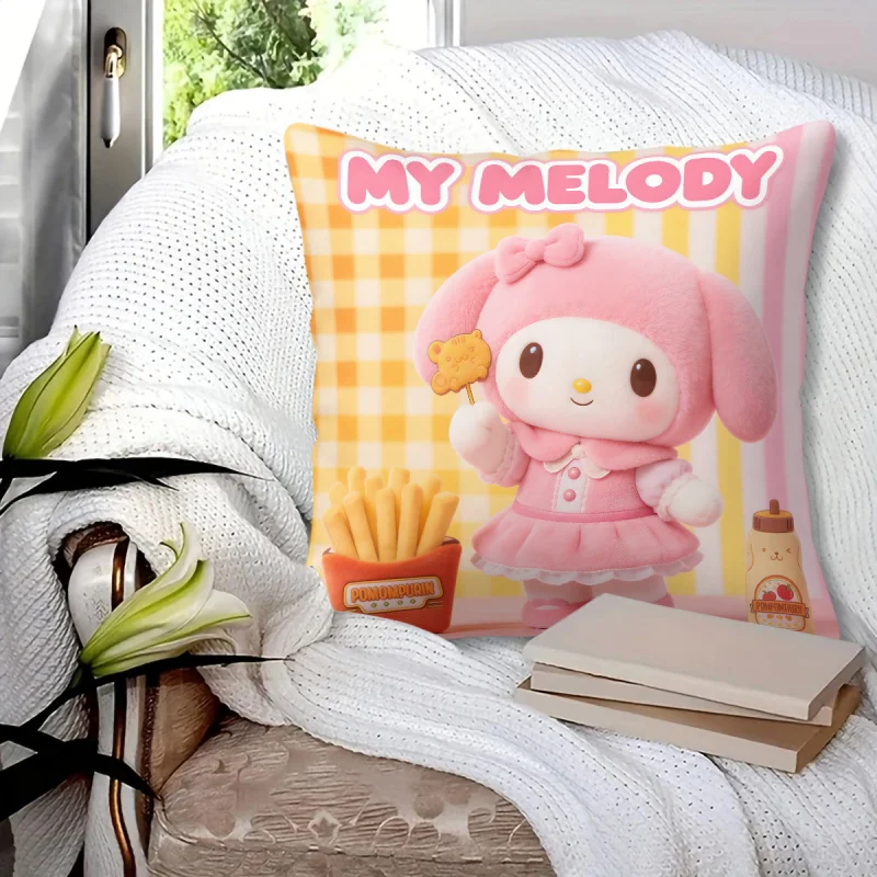 Sanrio My Melody Pompompurin Throw Pillow Kawaii Snack Time Yellow Grid Cushion Case for Sofa Bedroom Car Decor Accent Pillow
Sanrio My Melody Pompompurin Throw Pillow Kawaii Snack Time Yellow Grid Cushion Case for Sofa Bedroom Car Decor Accent Pillow
