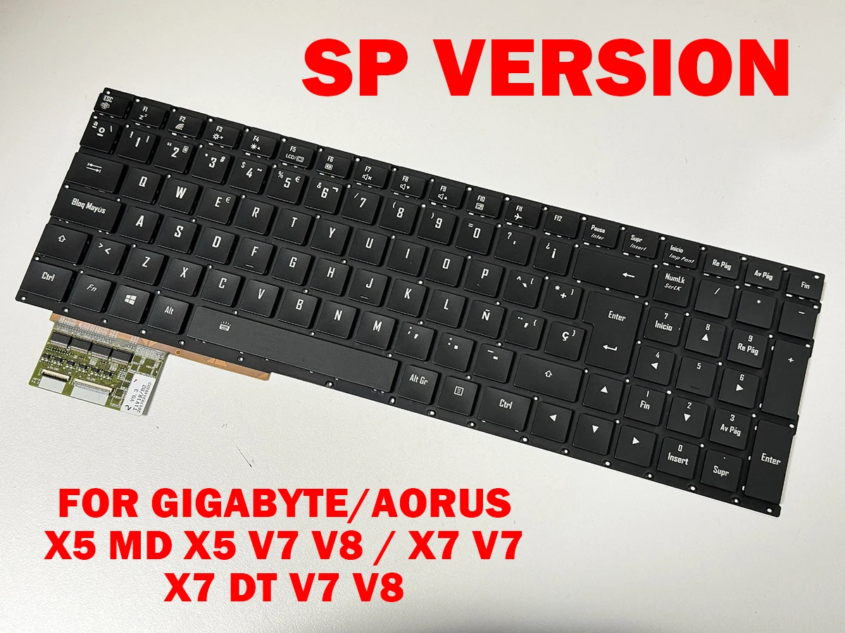 Клавиатура для Gigabyte AORUS X5 MD X5 V7 V8/X7 V7 X7 DT V7 V8 SKB1702-SP 2Z703-SP560-G30S 27703-SP560-G30S Часть клавиатуры ноутбука
Клавиатура для Gigabyte AORUS X5 MD X5 V7 V8/X7 V7 X7 DT V7 V8 SKB1702-SP 2Z703-SP560-G30S 27703-SP560-G30S Часть клавиатуры ноутбука